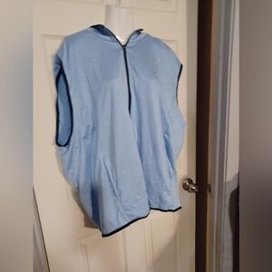 Crown & Ivy Blue Sleeveless Hoodie